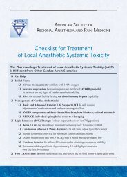 Checklist for Treatment of Local Anesthetic Systemic Toxicity