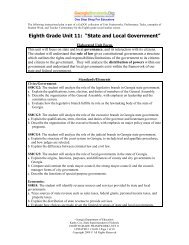 Unit 11 - State and Local Government - GeorgiaStandards.org