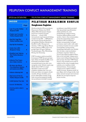 pelatihan manajemen konflik - Search for Common Ground