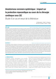 Anastomose coronaro-systÃ©mique : impact sur la protection ... - sfctcv