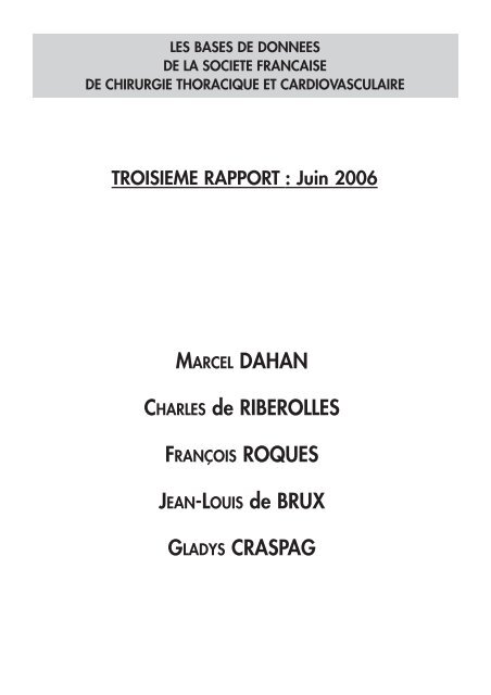 MARCEL DAHAN CHARLES de RIBEROLLES FRANÃOIS ... - sfctcv