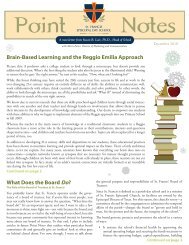 Brain-Based Learning and the Reggio Emilia Approach