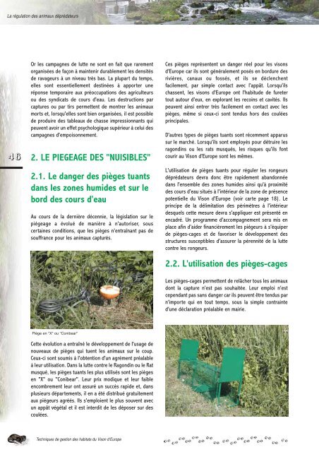 Brochure technique sur la gestion des habitats du vison ... - Oncfs