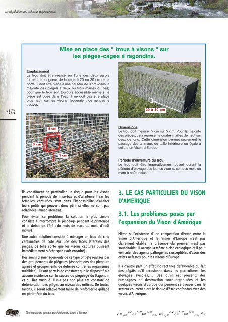 Brochure technique sur la gestion des habitats du vison ... - Oncfs