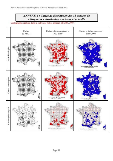 F. Godineau et D. Pain, 2007, Plan de restauration des chiroptÃ¨res ...