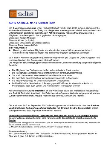 12 - Schweizerische Fachgesellschaft ADHS