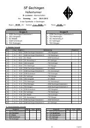 SF Gechingen - SFG Fussball