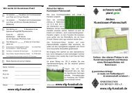 schwarz-weiÃ plant grÃ¼n Aktion Kunstrasen ... - SFG Fussball