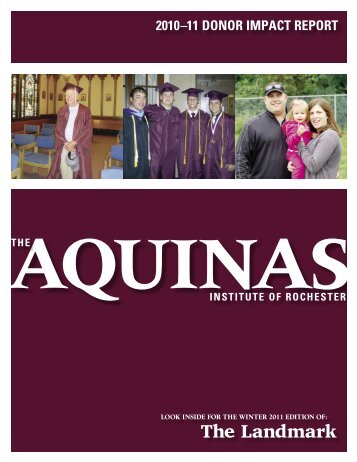 Donors by Class Year and Giving Level - The Aquinas Institute