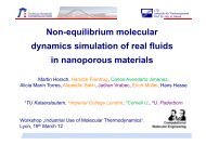 Non-equilibrium molecular dynamics simulation of real fluids ... - SFGP