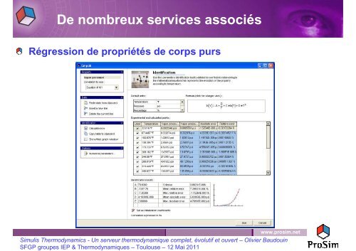 ProSim - Simulis Thermodynamics - Un serveur ... - SFGP