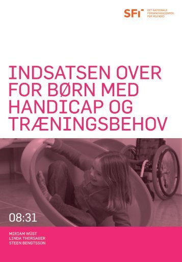 Indsatsen over for bÃ¸rn med handicap og trÃ¦ningsbehov - SFI