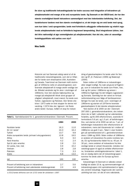 Etniske minoriteter - SFI