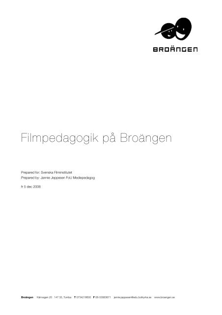 projektplan Film