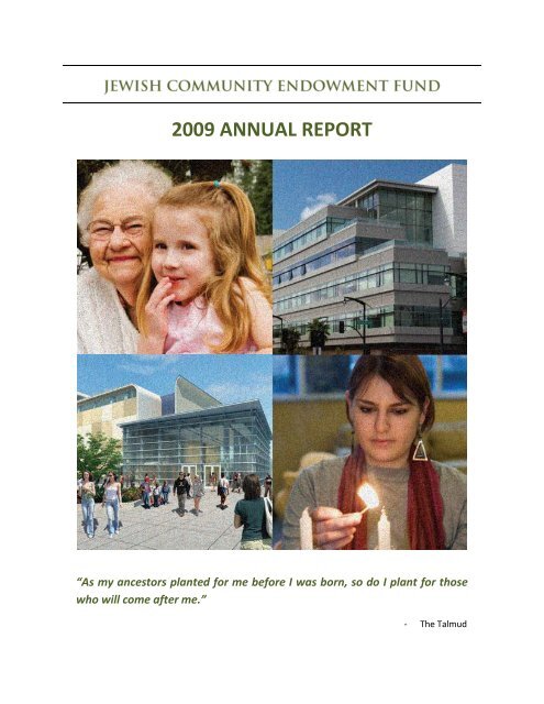 2009 ANNUAL REPORT - Jewish Community Federation