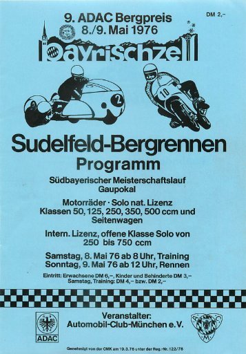 Sudelfeld-Bergrennen - ACM Automobilclub München von 1903 e. V.