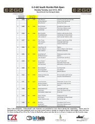 Rnd 1&2 Pairings - South Florida PGA Golf