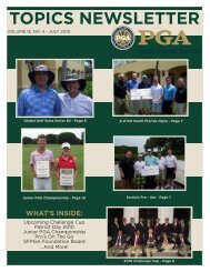 TOPICS NEWSLETTER - South Florida PGA Golf