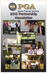 2012 Partnership Newsletter - South Florida PGA Golf