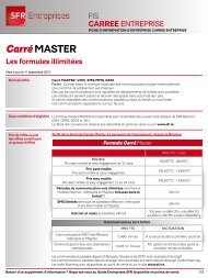 CarrÃ© MASTER - SFR Entreprises