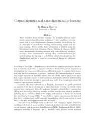 Corpus linguistics and naive discriminative learning - University of ...