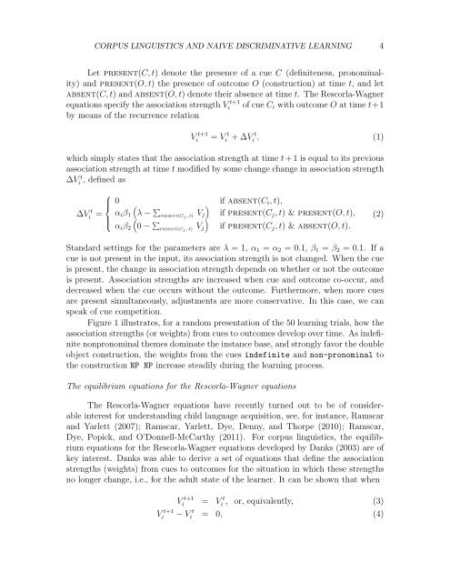 Corpus linguistics and naive discriminative learning - University of ...