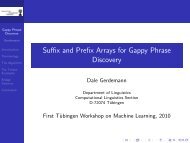 Suffix and Prefix Arrays for Gappy Phrase Discovery