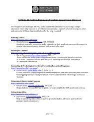 SF State AB 540/Undocumented Student Resources & Allies List