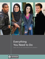 Everything You Need to Do - San Francisco State University