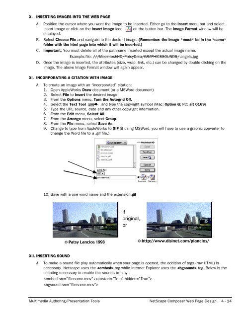 NETSCAPE COMPOSER WEB PAGE DESIGN