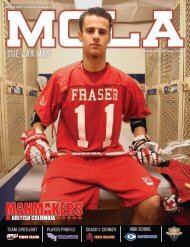 MCLA Team Spotlight (pdf) - SFU Lacrosse
