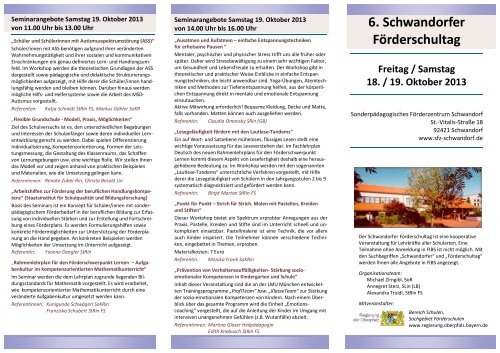 6. Schwandorfer Förderschultag - Landkreis Schwandorf