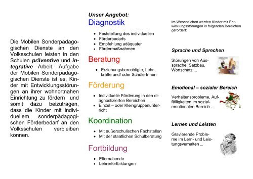 MSD Flyer - SonderpÃ¤dagogisches FÃ¶rderzentrum Nittenau