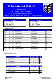 Ergebnisse als pdf-Dokument - SG Balve/Garbeck