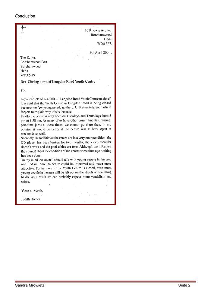 What Is The Format Of A Letter To The Editor