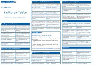 Kennenlernen am telefon englisch