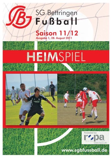 Spieltage - SG Bettringen