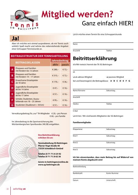 aufschlag as 2008 als pdf - SG Bettringen