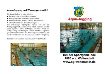 Aqua-Jogging und Wassergymnastik!! - SG Weiterstadt