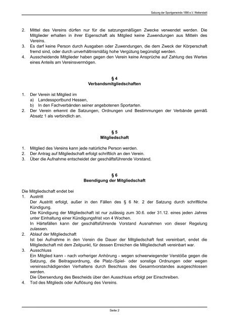 Satzung PDF - SG Weiterstadt
