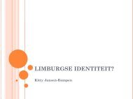 Limburgse identiteit, een constructie (Janssen / 24-10-2012)