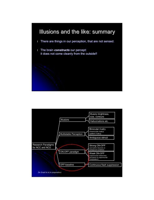 Consciousness in the Human Brain - Maastricht University