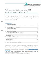 Anleitung zur Erstellung einer VPN Verbindung unter Windows 7