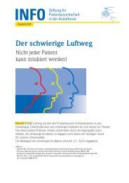 Der schwierige Luftweg - Stiftung fÃ¼r Patientensicherheit