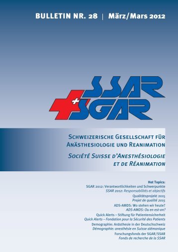 Studie - Schweizerische Gesellschaft fÃ¼r AnÃ¤sthesiologie und ...