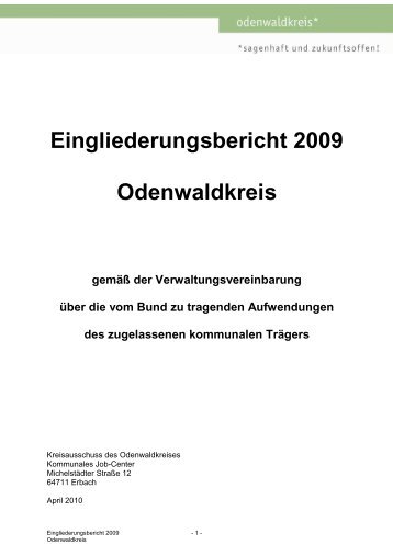 Eingliederungsbericht Landkreis Odenwaldkreis