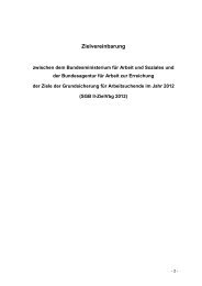 Zielvereinbarung - jobcenter | SGB II Reform