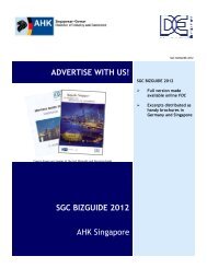 ADVERTISE WITH US! AHK Singapore SGC ... - AHK Singapur