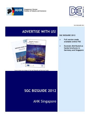 ADVERTISE WITH US! AHK Singapore SGC ... - AHK Singapur