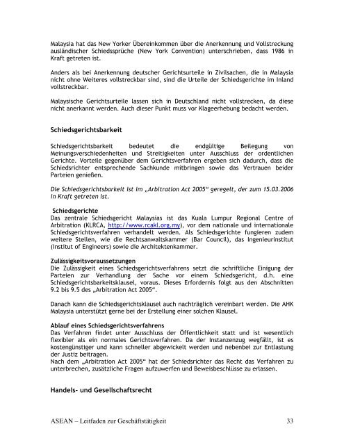 ASEAN - Leitfaden zur Geschäftstätigkeit - AHK Singapur